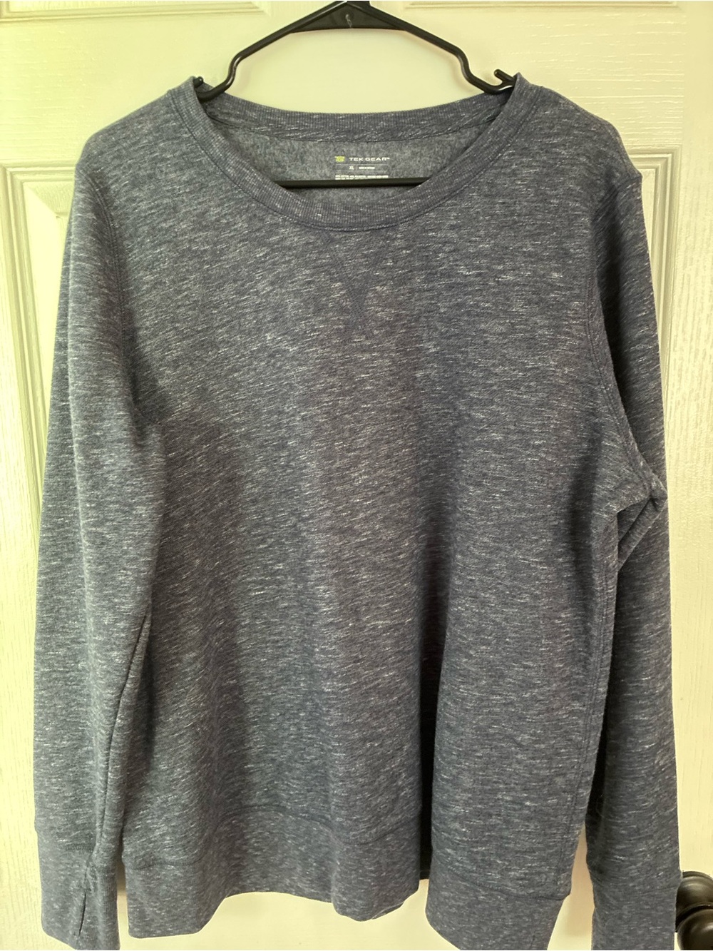 Tek Gear Gray Crewneck Sweatshirt XL Soft Fleece Pullover